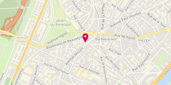 Plan de Maison Péridot, 14 avenue Mozart, 75016 Paris