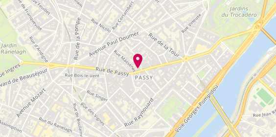 Plan de Lassaussois Les Montres Les Bijoux, 40 Rue de Passy, 75116 Paris