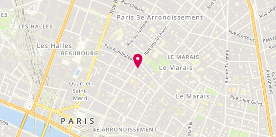 Plan de Pierre Caron, 52 Rue des Archives, 75004 Paris