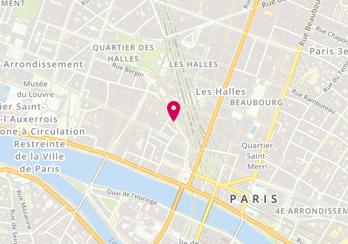Plan de Louis Pion, Forum des Halles Porte Berger, 75001 Paris