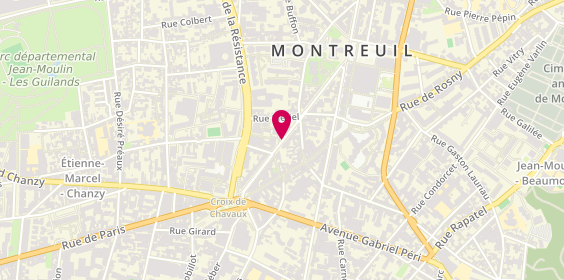 Plan de Omnium Sante Montreuil, 38 Boulevard Rouget de Lisle, 93100 Montreuil