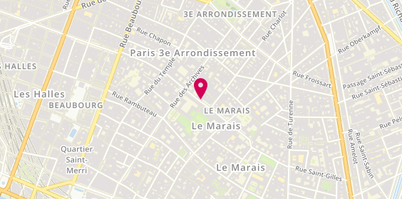 Plan de L'Atelier Ponce, 20 Rue 4 Fils, 75003 Paris