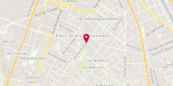 Plan de L'Atelier Ponce, 68 Rue Archives, 75003 Paris