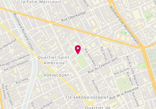 Plan de Agnès MOULINOT Bijoux contemporains, 13 Rue Lacharrière, 75011 Paris