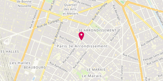 Plan de PLANTIN Christian, 35 Rue Pastourelle, 75003 Paris