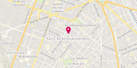 Plan de Flora Mogador, 42 Rue Pastourelle, 75003 Paris
