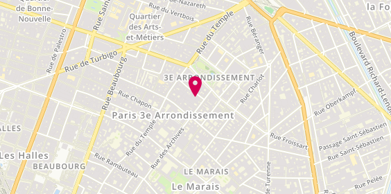 Plan de Atelier de bijouterie joaillerie Jose Monteiro, 3 Rue Portefoin, 75003 Paris
