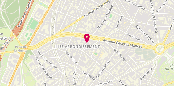 Plan de Atelier JB Louise, 76 Rue de la Pompe, 75116 Paris