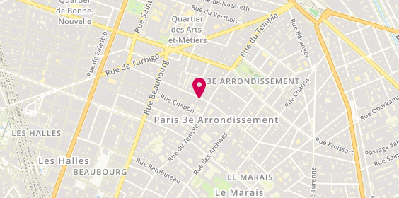Plan de Maison Paillard, 5 Rue des Gravilliers, 75003 Paris