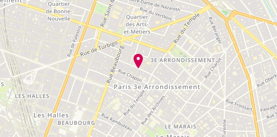 Plan de Andersen Chimie Paris, 19 Rue Gravilliers, 75003 Paris