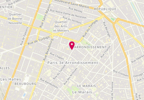 Plan de Millenium Joallier Joallier, 145 Rue Temple, 75003 Paris