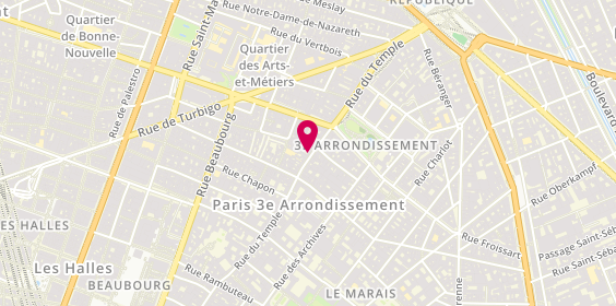 Plan de Jean Claude Creations, 149 Rue du Temple, 75003 Paris