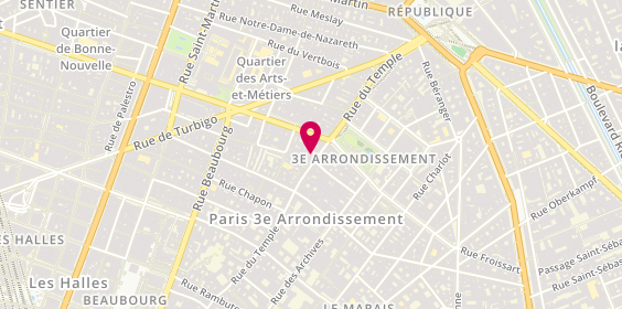 Plan de Moreno Bouillet, 155 Rue du Temple, 75003 Paris