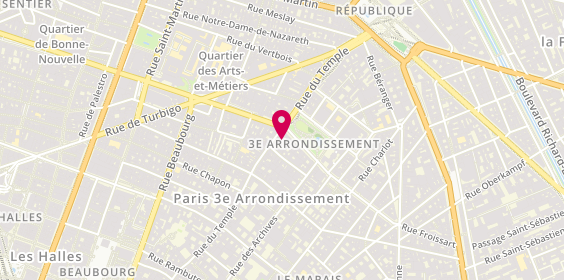 Plan de Atamante, 152 Rue du Temple, 75003 Paris