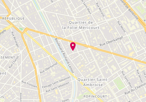 Plan de Sophie Etc, 2 Rue Gambey, 75011 Paris