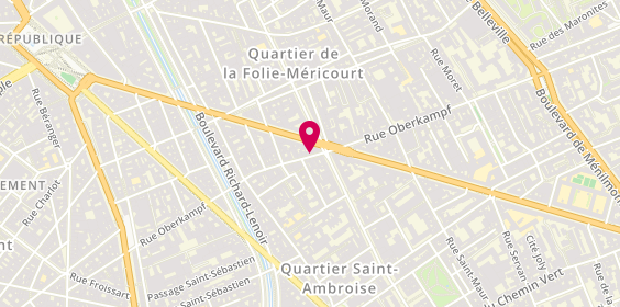 Plan de Bouton d'Or Paris, 75 Rue Oberkampf, 75011 Paris