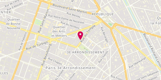 Plan de Laurent Diffusion, 181 Rue du Temple, 75003 Paris