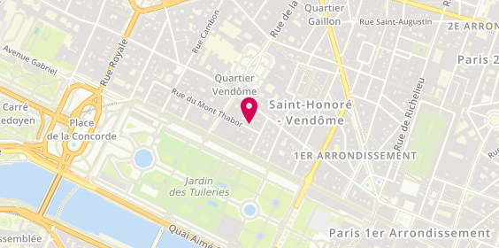 Plan de L'Atelier de l'Objet, 6 Rue du Mont Thabor, 75001 Paris