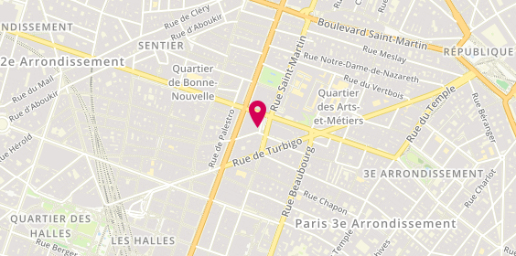 Plan de DE TAILLANDIER Sabine, 241 Rue Saint-Martin, 75003 Paris