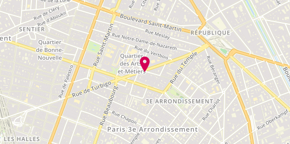 Plan de L'Atelier, 25 Rue des Fontaines du Temple, 75003 Paris