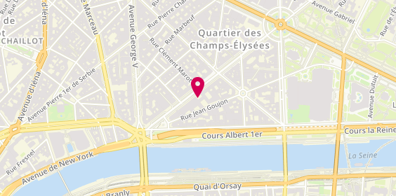 Plan de Chrome Hearts, 18 avenue Montaigne, 75008 Paris