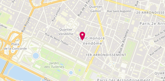 Plan de LEGION Paris - Bijoux sur mesure, 5 Rue du Marché Saint-Honoré, 75001 Paris
