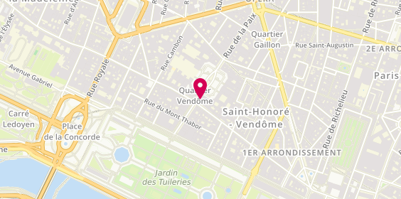 Plan de Louis Vuitton, 2 place Vendôme, 75001 Paris