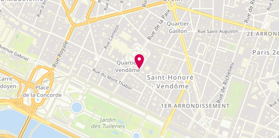 Plan de Mikimoto, 8 place Vendôme, 75001 Paris