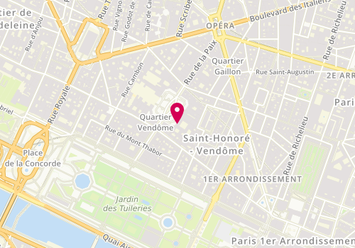 Plan de Seijna Joaillerie Sj Conseil, 10 place Vendôme, 75001 Paris