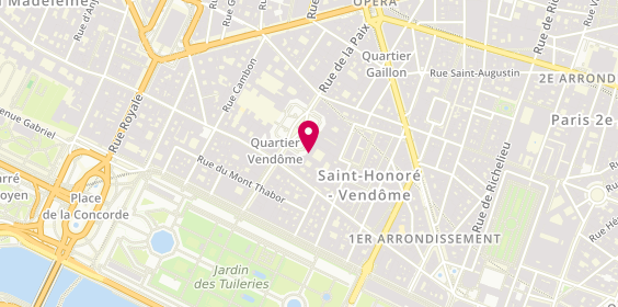 Plan de Patek Philippe, 10 place Vendôme, 75001 Paris