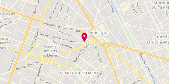 Plan de Rive Watch, 21 place de la République, 75003 Paris