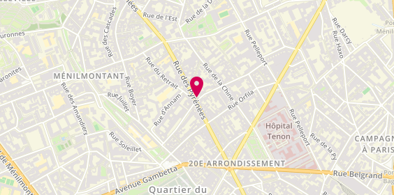 Plan de La Mandragore, 238 Rue des Pyrénées, 75020 Paris