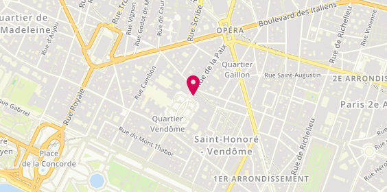 Plan de Boucheron Parfums - Boucheron, 26 place Vendôme, 75001 Paris