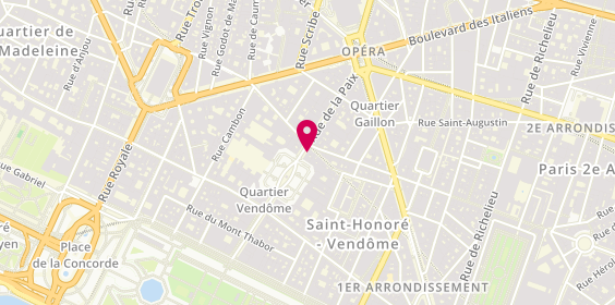 Plan de Qeelin Paris Place Vendôme, 26 Bis Pl. Vendôme, 75001 Paris