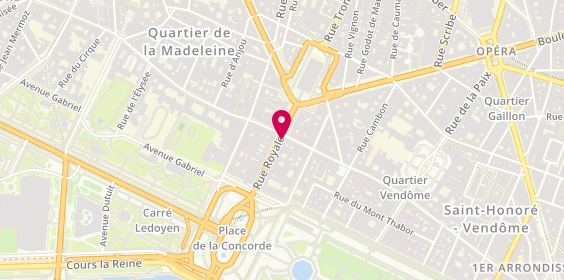 Plan de Aurélie Bidermann, 14 Rue Royale, 75001 Paris