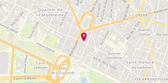 Plan de Goossens, 416 Rue Saint-Honoré, 75008 Paris