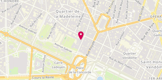 Plan de Casoar, 15 Rue Boissy d'Anglas, 75008 Paris