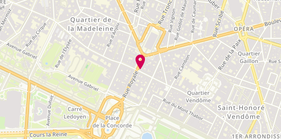 Plan de Wempe France, 16 Rue Royale, 75008 Paris