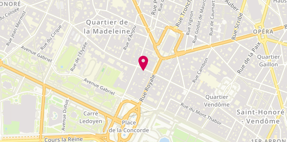 Plan de Officine Panerai, 5 Rue du Faubourg Saint-Honoré, 75008 Paris