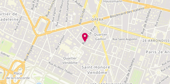 Plan de Coringer Sté, 4 Rue de la Paix, 75002 Paris