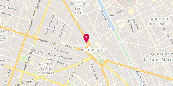 Plan de Comptoir d'Or Republique, 1 Boulevard de Magenta, 75010 Paris