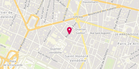 Plan de Anshindo Horloger LAPAIX Paris, 8 Rue de la Paix, 75002 Paris