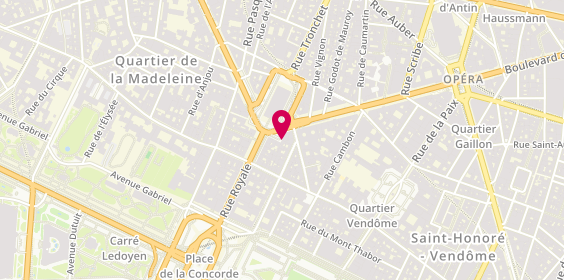 Plan de Zeina Alliances, 8 Place Madeleine, 75008 Paris