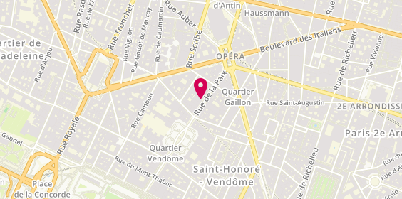 Plan de Piaget, 7 Rue de la Paix, 75002 Paris