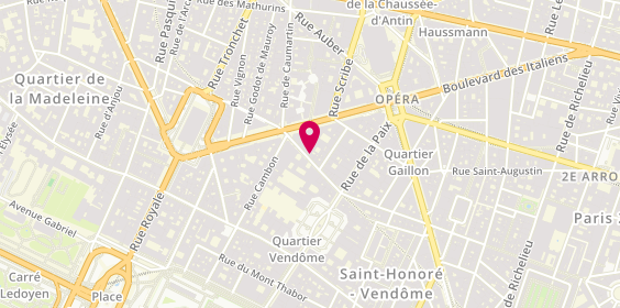 Plan de Jean Christophe Paris, 18 Rue des Capucines, 75002 Paris