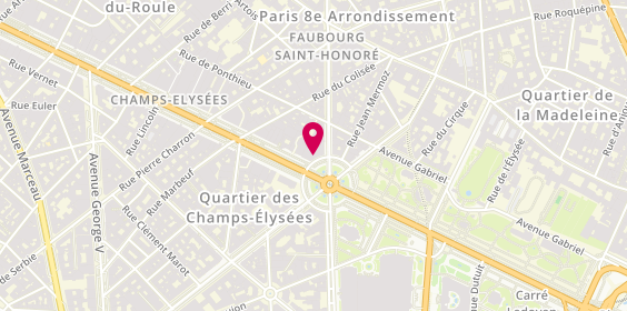 Plan de Comptoir Universel de l'Or, 12-14 Rond-Point des Champs-Élysées Marcel-Dassault, 75008 Paris