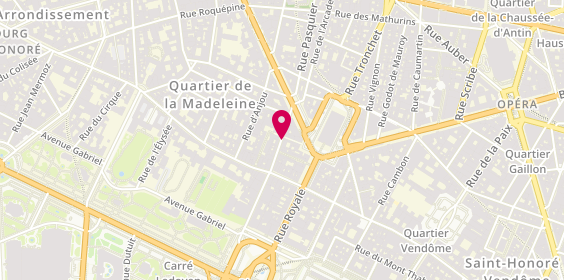Plan de Annelise Michelson Paris, 28 Rue Boissy d'Anglas, 75008 Paris
