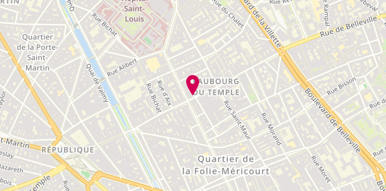 Plan de Belle Feuille d'Or, 75 Rue du Faubourg du Temple, 75010 Paris