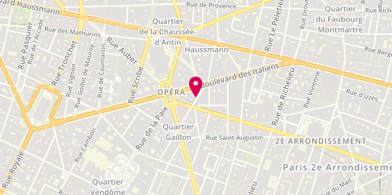 Plan de A l'Émeraude, 25 Rue Louis le Grand, 75002 Paris