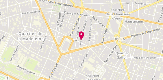 Plan de Charly Horloger, 10 Rue Godot de Mauroy, 75009 Paris